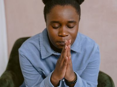 Close up of a person focused on balance